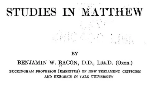 Studies in Matthew